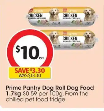 Coles Prime Pantry Dog Roll Dog Food offer