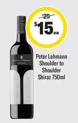 Coles Peter Lehmann Shoulder to Shoulder Shiraz offer