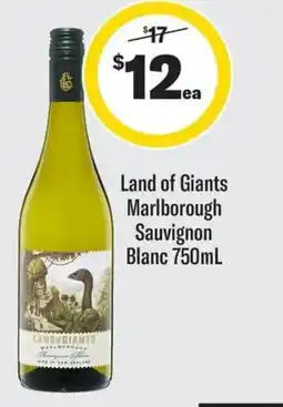 Coles Land of Giants Marlborough Sauvignon Blanc offer