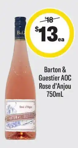 Coles Barton & Guestier AOC Rose d'Anjou offer