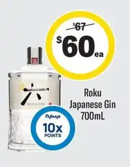 Coles Roku Japanese Gin offer