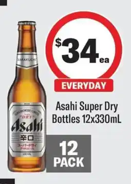 Coles Asahi Super Dry Bottles offer