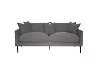 LivingStyles Sion Cotton Canvas Sofa, 3 Seater offer