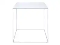 LivingStyles Platform Square Side Table, White offer