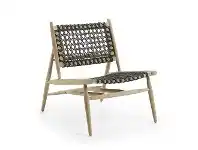 LivingStyles Usher Rope & Teak Timber Lounge Chair offer