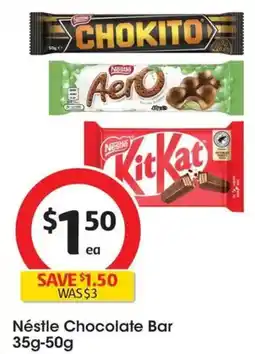 Coles Néstle Chocolate Bar offer
