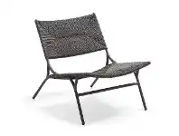 Fairfax Synthetic Water Hyacinth & Steel Lounge Chair