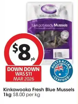 Coles Kinkawooka Fresh Blue Mussels offer