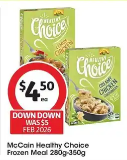 Coles McCain Healthy Choice Frozen Meal offer