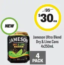 Coles Jameson Ultra Blend Dry & Lime Cans offer
