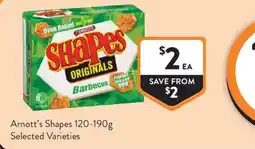Foodworks Arnott's Shapes offer