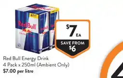 Foodworks Red Bull Energy Drink offer