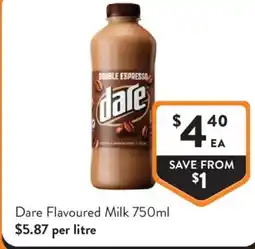 Foodworks Dare Flavoured Milk offer