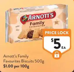 Foodworks Arnott's Family Favourites Biscuits offer