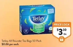 Foodworks Tetley All Rounder Tea Bags offer