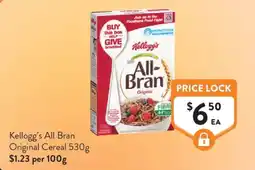 Foodworks Kellogg's All Bran Original Cereal offer