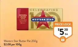 Foodworks Western star butter pat offer