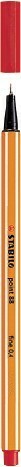 Officeworks Stabilo Point 88 Fineliner - Red offer