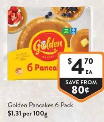 Foodworks Golden Pancakes offer