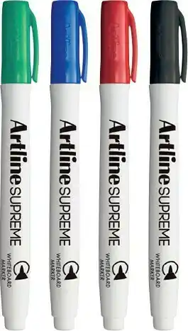 Officeworks Artline 4 Pack Supreme Whiteboard Markers offer