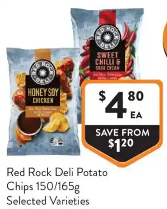 Foodworks Red Rock Deli Potato Chips offer