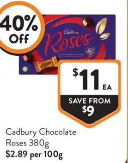 Foodworks Cadbury Chocolate Roses offer