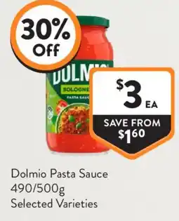 Foodworks Dolmio Pasta Sauce offer