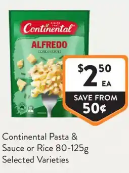 Foodworks Continental Pasta & Sauce or Rice offer