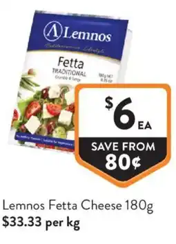 Foodworks Lemnos Fetta Cheese offer
