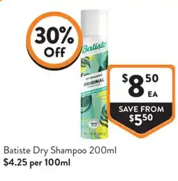 Foodworks Batiste Dry Shampoo offer