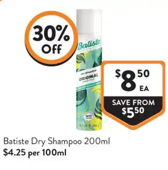 Foodworks Batiste Dry Shampoo offer