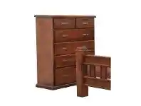 LivingStyles Spring New Zealand Pine Timber 6 Drawer Tallboy offer