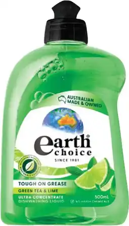 IGA Earth Choice Ultra Concentrate Dishwashing Liquid Selected Varieties offer