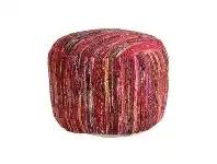 Dolly Cotton Chindi Round Pouffe