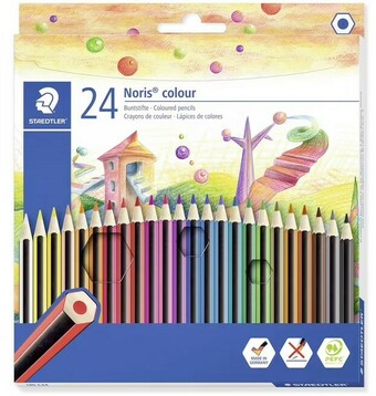 Officeworks Staedtler 24 Pack Noris Coloured Pencils offer