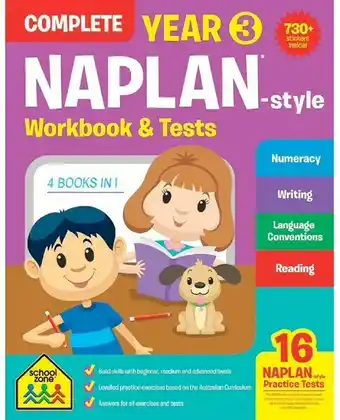 Officeworks School Zone NAPLAN Complete Workbook - Year 3 offer