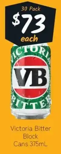 Cellarbrations Victoria Bitter Block Cans offer