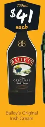 Cellarbrations Bailey's Original Irish Cream offer