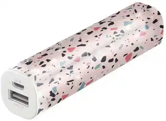Officeworks Comsol 2200mAh Powerbank - Terrazzo Pink offer