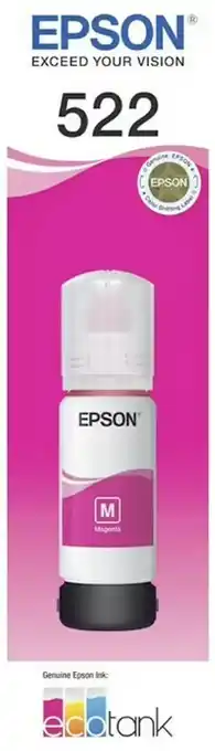 Officeworks Epson T522 Ink Bottle - Magenta offer