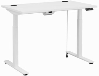 Officeworks J.Burrows Matrix Executive Sit Stand Electric Desk 1200mm offer