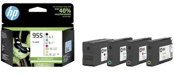 Officeworks HP 955 Black and Colour Four Ink Value Pack offer