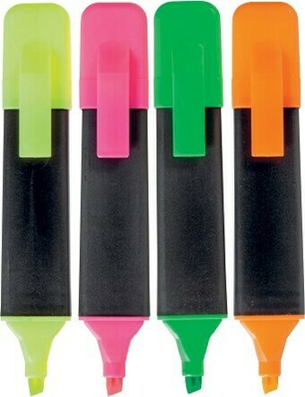 Officeworks Keji 4 Pack Highlighters offer