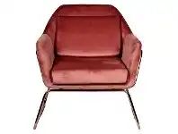 LivingStyles Marco Velvet Fabric Armchair, Blush / Rose Gold offer