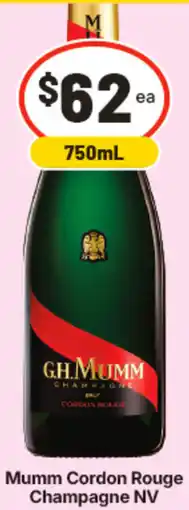 IGA Mumm cordon rouge champagne nv offer