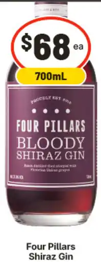 IGA Four Pillars Shiraz Gin offer