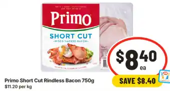 IGA Primo Short Cut Rindless Bacon offer