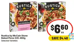 IGA Rustica by McCain Stone Baked Pizza offer
