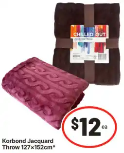 IGA Korbond Jacquard Throw offer