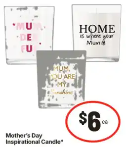 IGA Mothers Day Inspirational Candle offer
